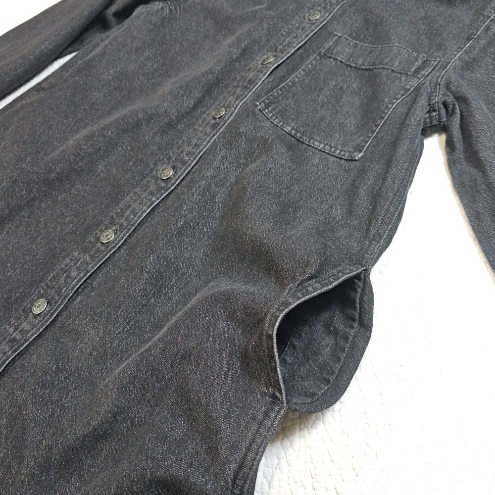 Madewell Oversized Denim Shirtdress in Lunar Wash - Picture 10 of 13
